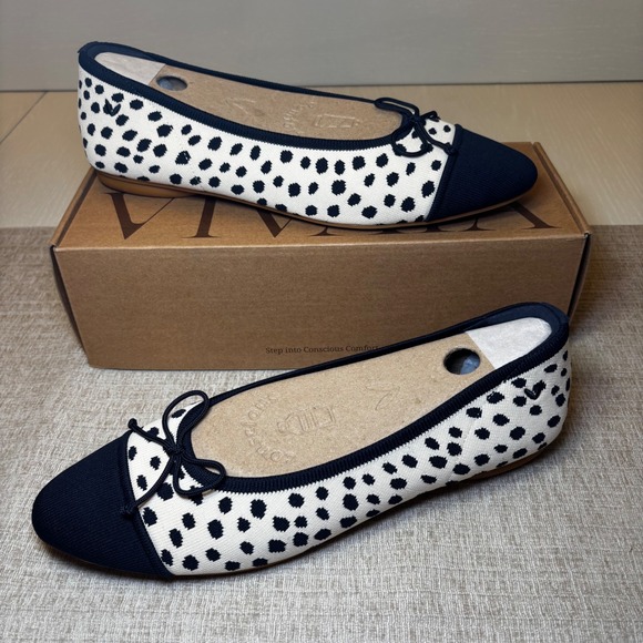 VIVAIA Almond-Toe Bow Flats (Tiana) EU 43/ US 11 - Picture 7 of 10